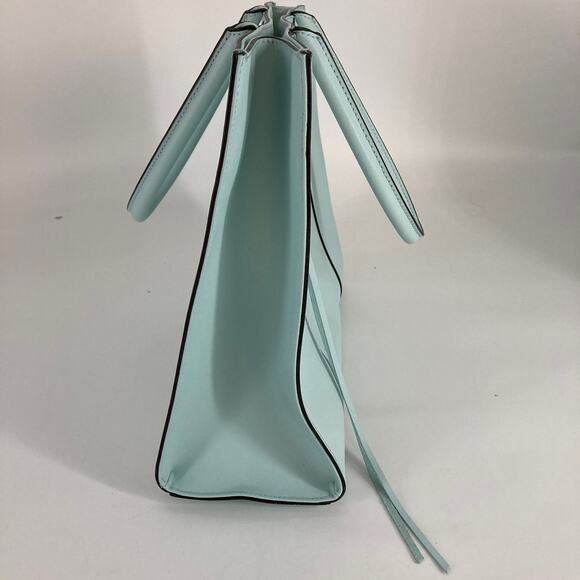 REBECCA MINKOFF LIGHT BLUE SAFFIANO LEATHER HANDBAG - Picture 3 of 12